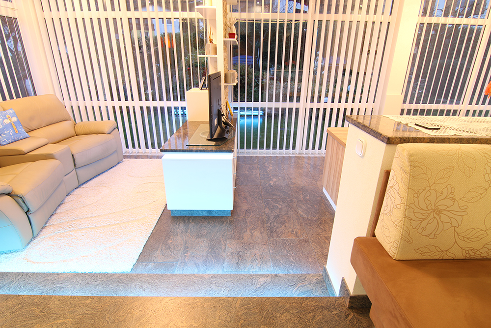 Trittstufen in PARADISO BASH, gelederte Oberfläche